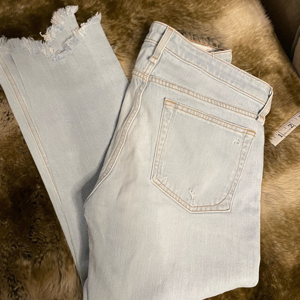 Rag & Bone Light Blue Cropped Jeans - Picture 1 of 7